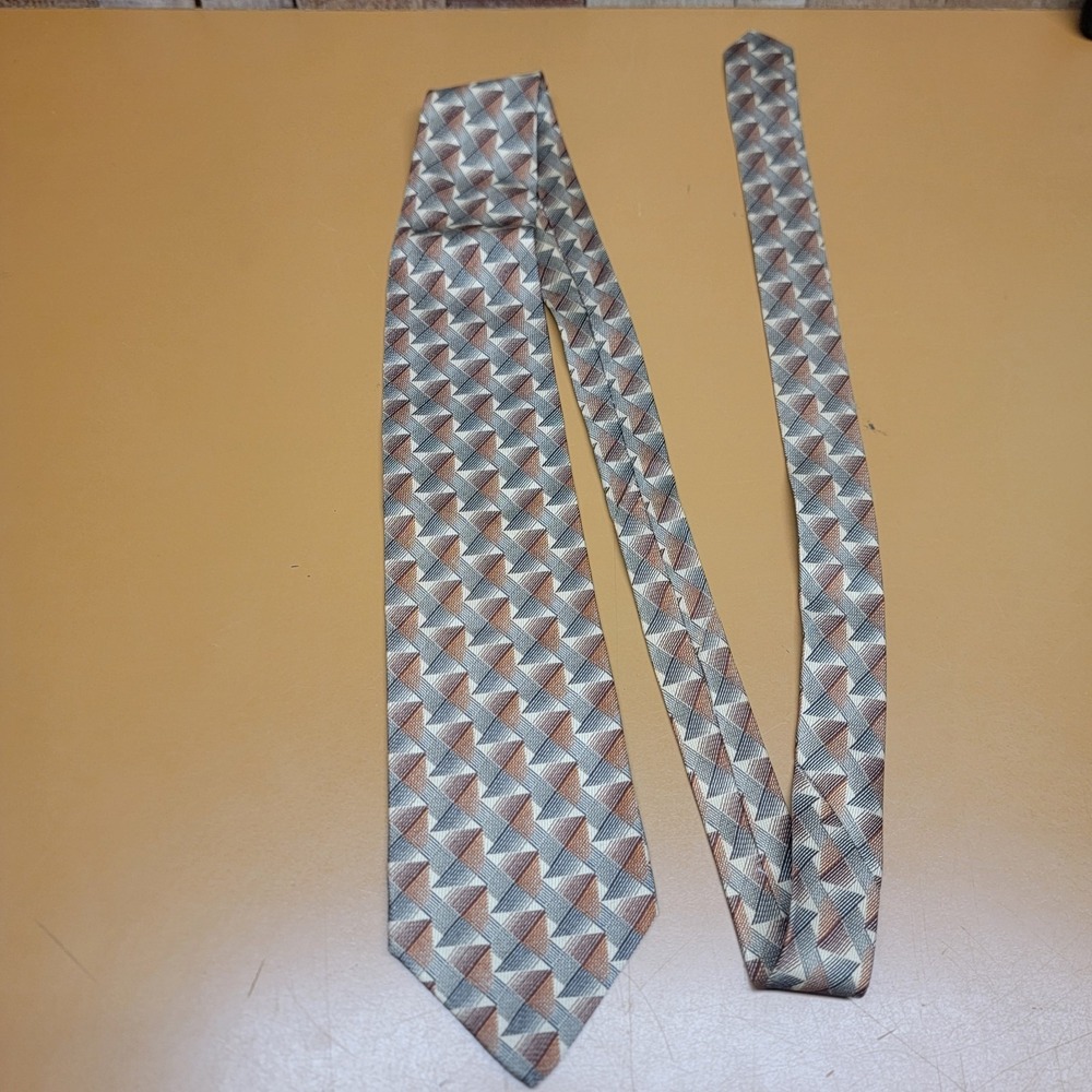 ZANZARA MENS TIE grey brown  4 X 60